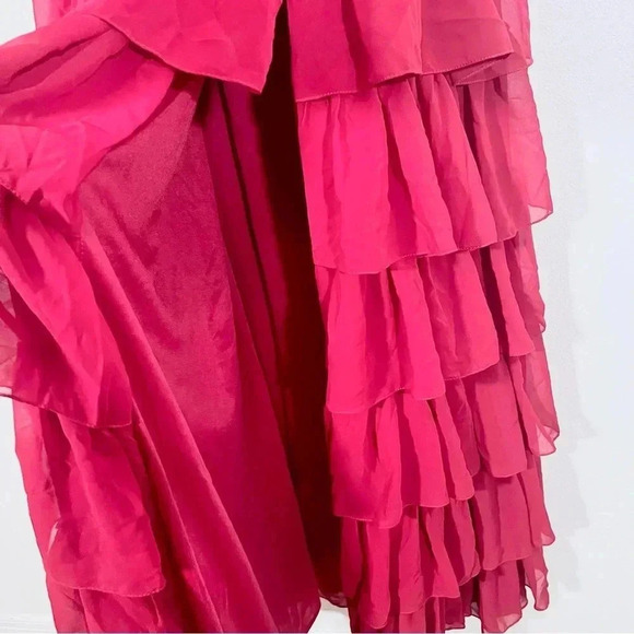 NWT Mac Duggal Red Tiered Dress - Picture 5 of 10